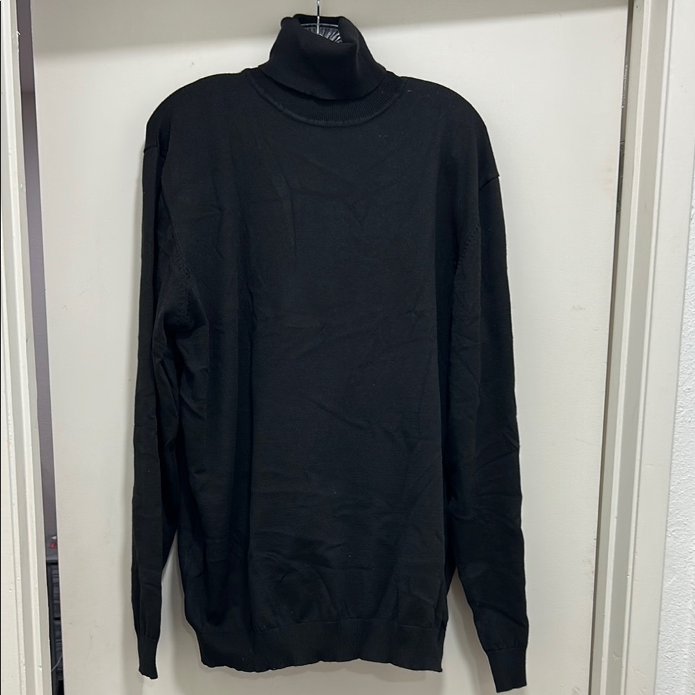 SHEIN Men's Classic Black Turtleneck Sweater